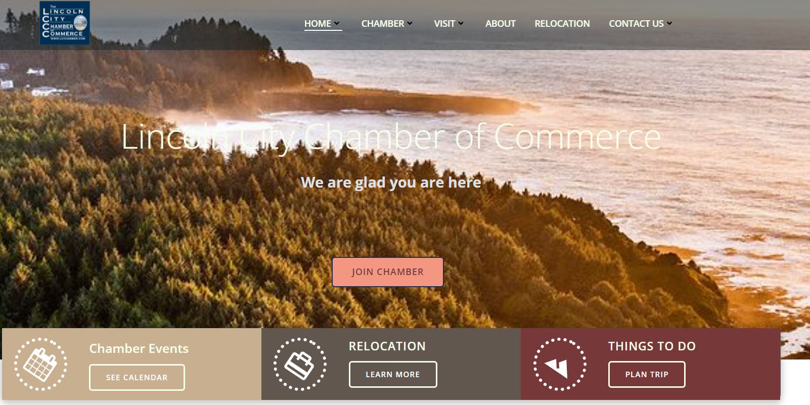 Lincoln City Chamber Website